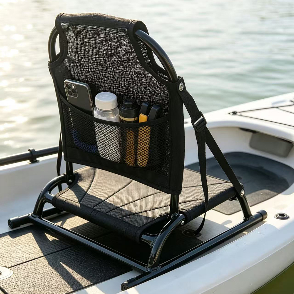 Fishing Boat Aluminum - Cuscino Portatile in Alluminio con Schienale