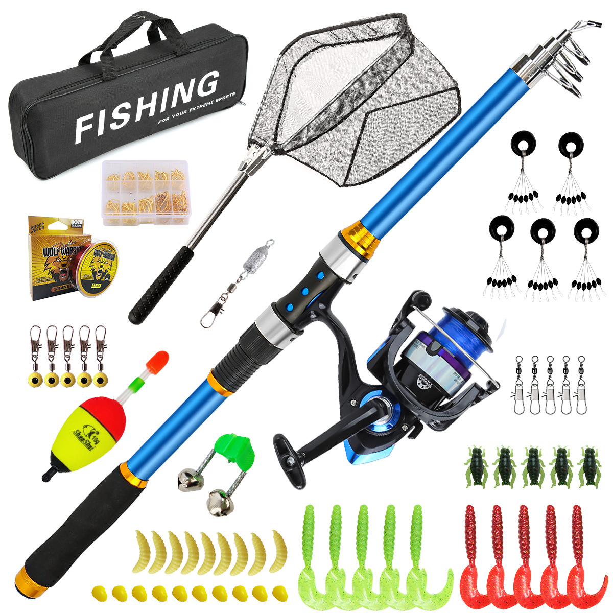 Set di canne da pesca telescop - Fishing Boat Fiberglass recensione e prezzo
